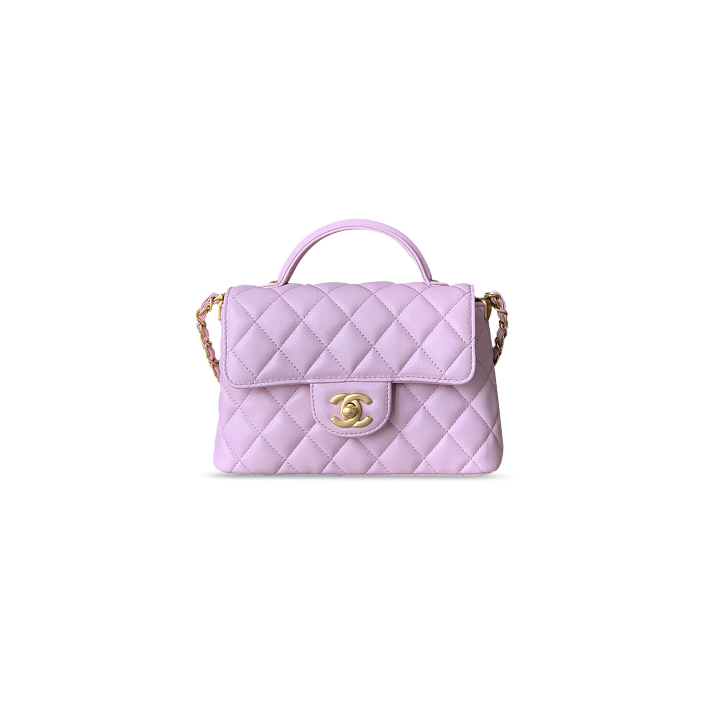 CHANEL MASTER TOP HANDLE FLAP BAG AS3467 (20*14*6cm)